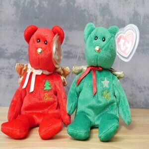 Ty Beanie Babies Peace and Joy Tacky Christmas